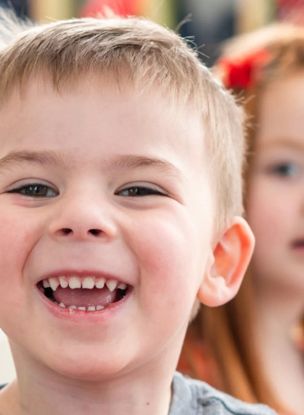 Children playing in child care setting.